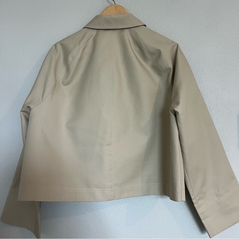 Totême Raglan-sleeve boxy-fit organic-cotton jacket size 36 - Picture 7 of 7